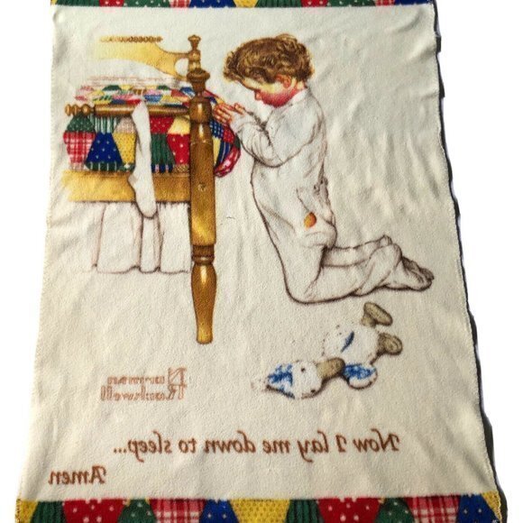 Norman Rockwell Boys Town Fleece Throw Blanket - Picture 1 of 5